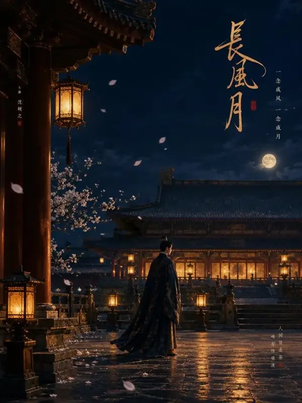 擦边短剧合集《月落长安》古装权谋短剧封面海报
